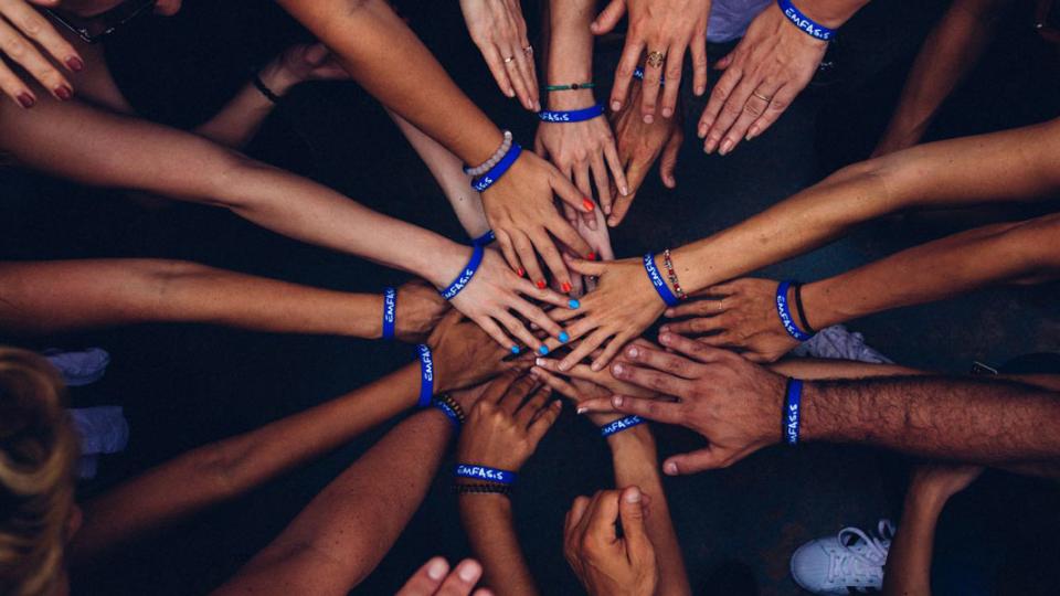 Joining hands